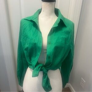 Commense Green Button Down Shirt